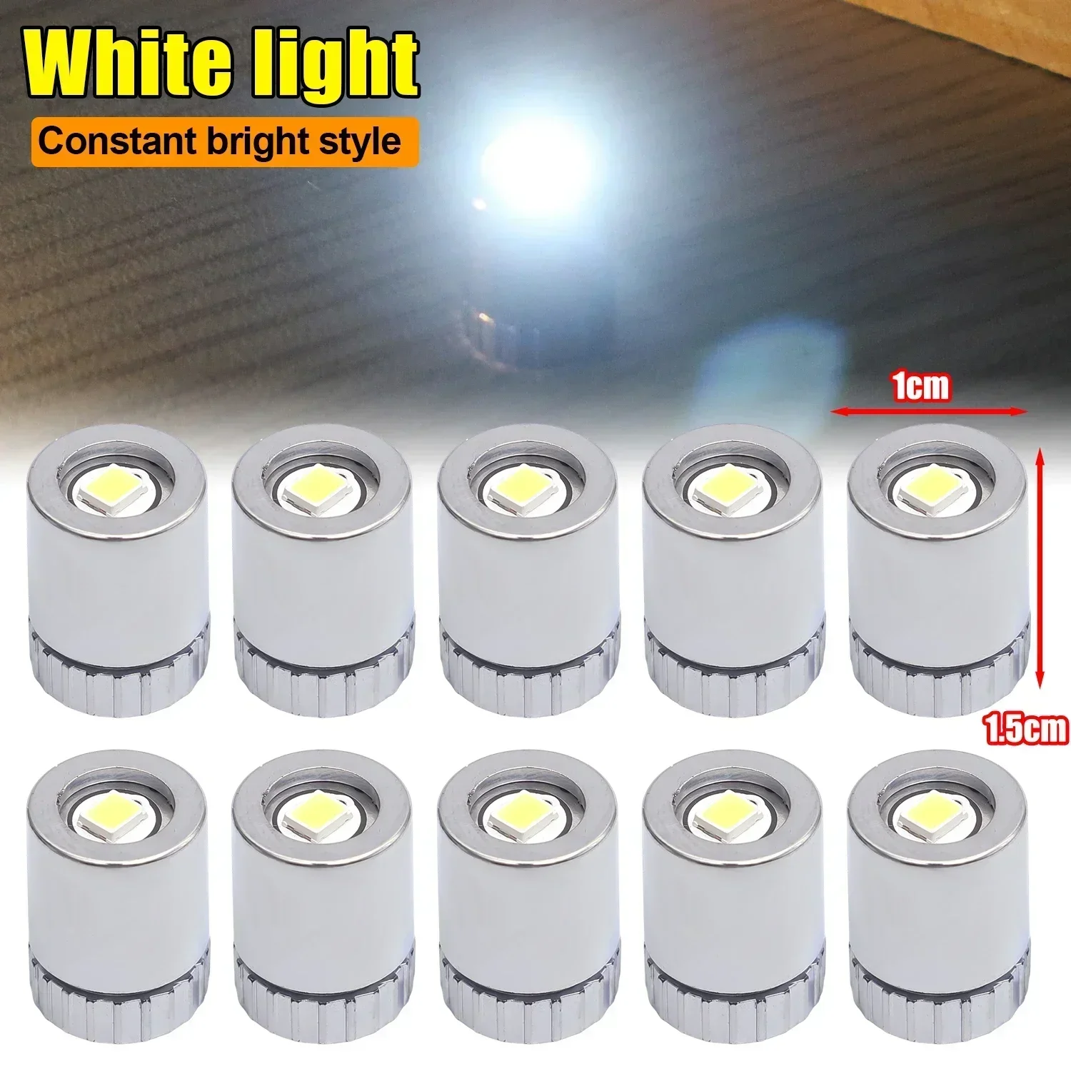 60/1 stk. mini-led-lys miniatyrpærer til lykt, vekebase, batteridrevet, fargerike lys, festdekor, årsdekor: Foranderlig / 2 stk