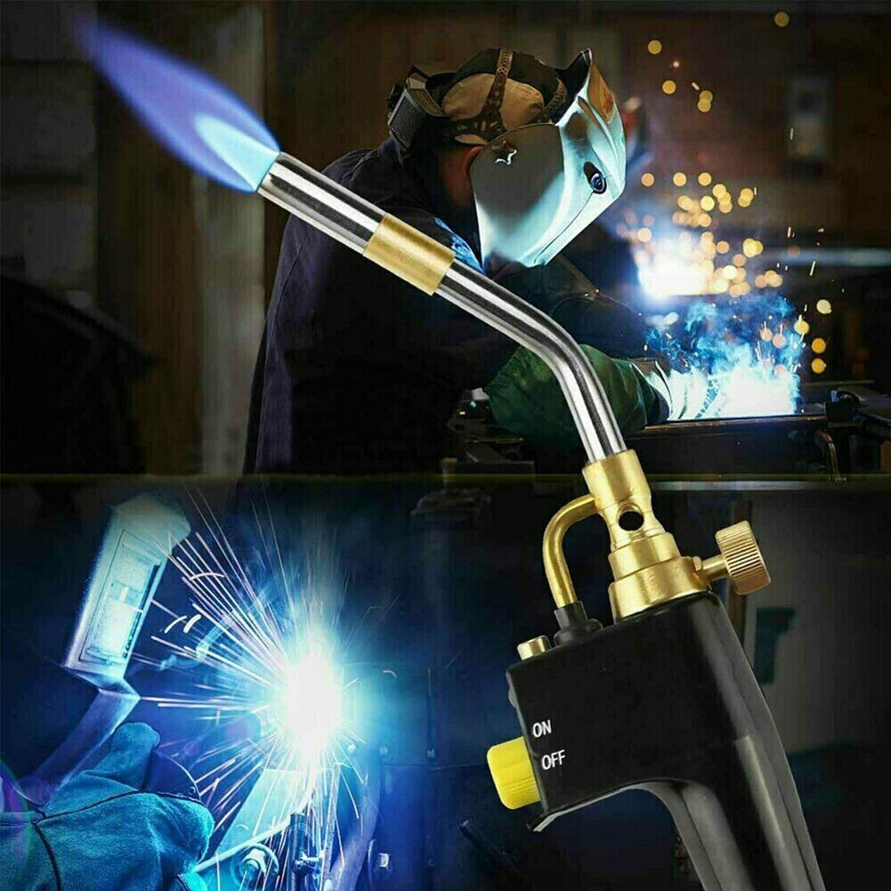 Gas Brazing Torch Portable Propane Gas Welding Torches Plumbing Blow Torch for Steel Copper Braze Soldering Welding Torch Tools