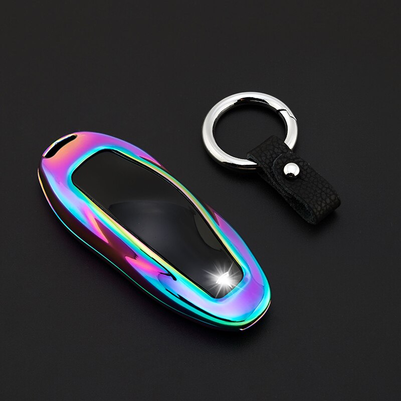 Autosleutelhoes van zinklegering voor tesla model s, model 3 en model x, sleutelbeschermer, passend bij accessoires