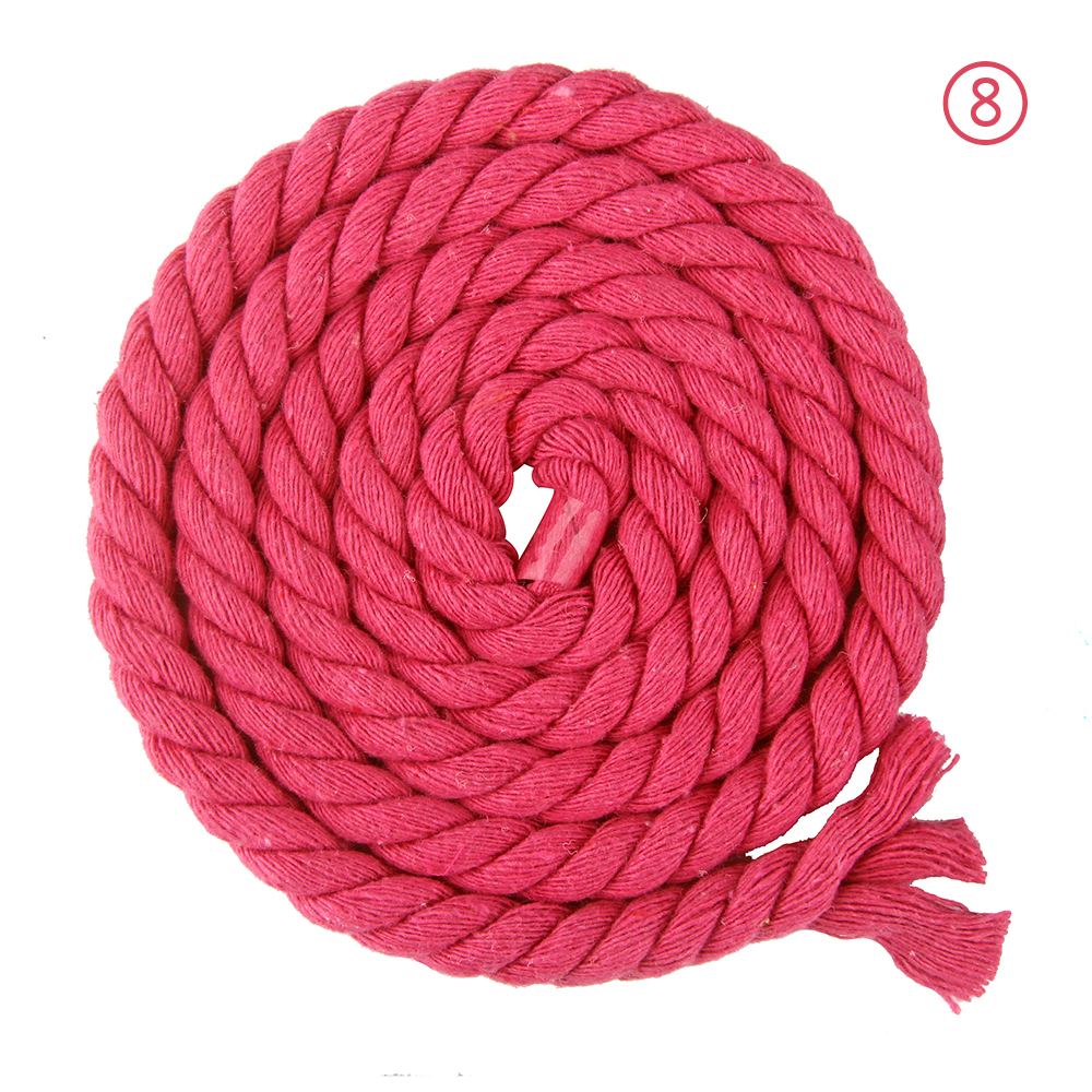 8mm Baumwolle Seil 10 Meter 3 Aktien Twisted-Cords Für Home Textil Handwerk Dekoration Tasche Kordelzug Gürtel DIY Lanyard gewinde Schnur: 08 rose