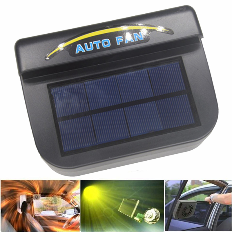 Solar- betriebener Aut ofens ter lüfter Schnell kühler Auto lüfter Abluft fenster Belüftung Wärme Abluft Ventilator Auto Solar- Ventilator