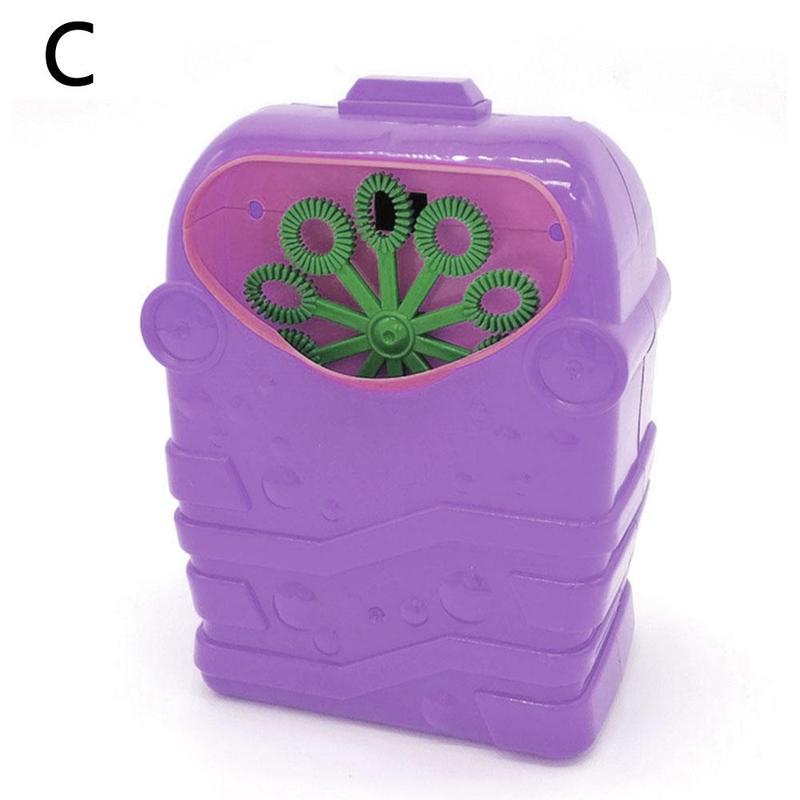 Draagbare Bubble Machine Kinderen Kids Interessante Outdoor Speelgoed Kleurrijke Bellen Verjaardagsfeestjes Speeltuinen Speelgoed: C