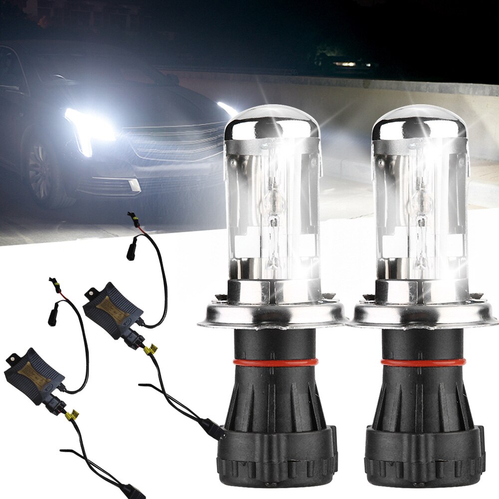 Kit de conversión de luz de xenón, 55W, HID HI/LO, H4-3, 6000K, balastos delgados, 6000K, esta lista es para KIT HID (bombillas y balastos HID)