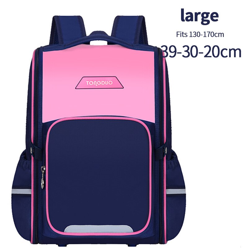 OYIXINGER Fashion Student Bag 2 Size zaino per ragazzo e ragazza adolescenti zaino leggero per bambini di grande capacità resistente all&#39;usura: Large Pink Blue
