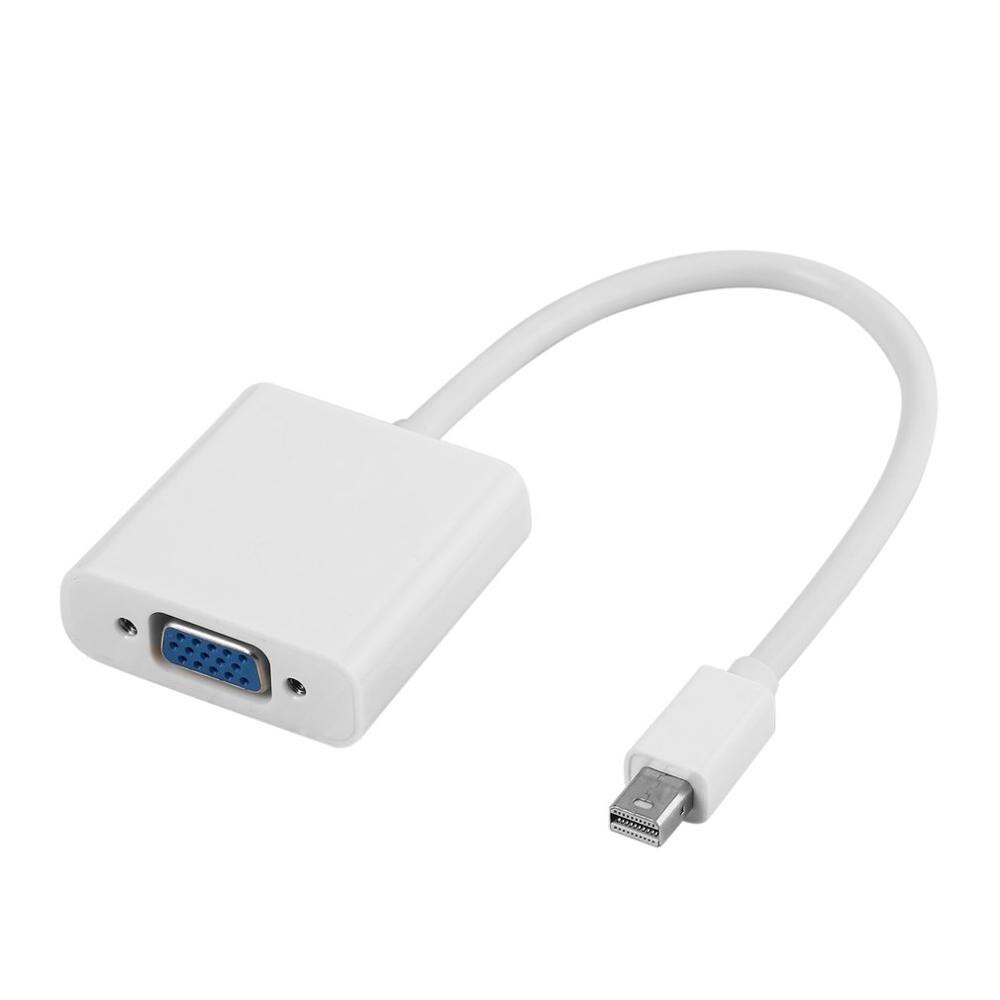 1 Pcs Mini Displayport Display Port Dp Naar Vga Adapter Kabel Voor Apple Voor Macbook Air Voor Imac Mac mini Adapter Kabel Wit: Default Title