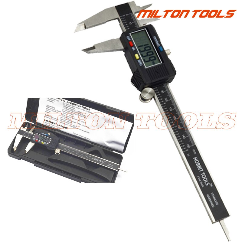0-150mm 6inch stainless steel digital caliper 150mm plastic electronic vernier caliper gauge micrometer: digital stainless