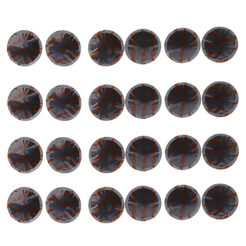 24Pcs Paddestoel Patch 36Mm Natuurlijke Rubber Tire Bandenreparatieset Bedrade Plug