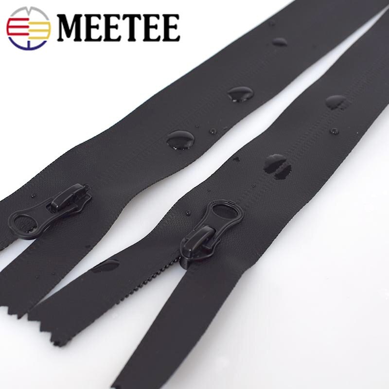 Meetee – veste Invisible en Nylon, 5/10 pièces, 15/18/20cm, fermeture éclair étanche pour couture, 5 #, sacs d&#39;extérieur, avec fermeture éclair de poche, KY104