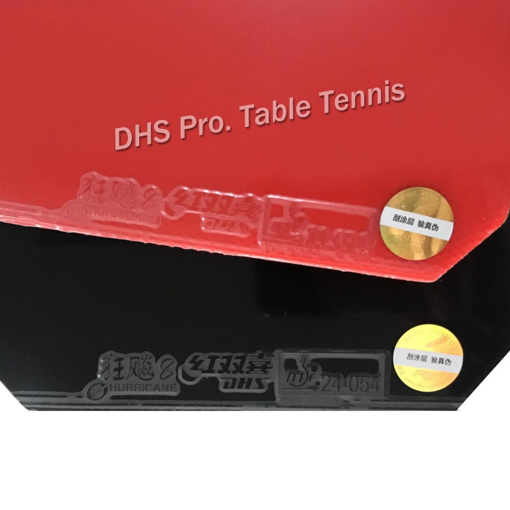 DHS Hurricane8 Hurricane 8 Pips-In Table Tennis Rubber With Sponge