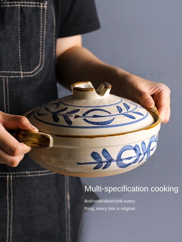 Japanese-Style Casserole/Stewpot Chinese Casseroles Soup POY Small Claypot Rice Casserole for Household Gas Stove