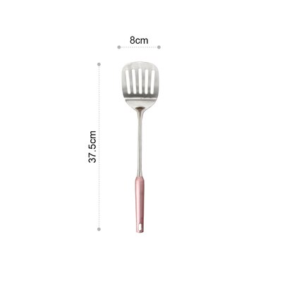 7Pcs Roze Goud Keuken Huishouden 304 Roestvrij Staal Keukengerei Set Koken Lepel Schop Keukengerei: silver shovel