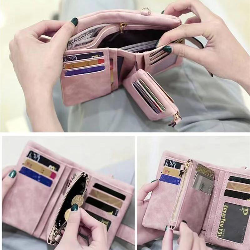 Portafoglio donna porta carte di lusso in pelle pochette portafogli Casual da donna tasca con cerniera Hasp portafoglio da donna borsa da donna