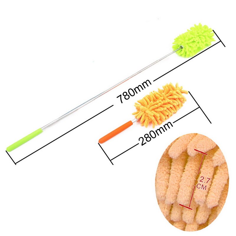 Microfiber Duster Brush Extendable Hand Dust Cleaner Anti Dusting Brush Home Air-condition Car Furniture Cleaning