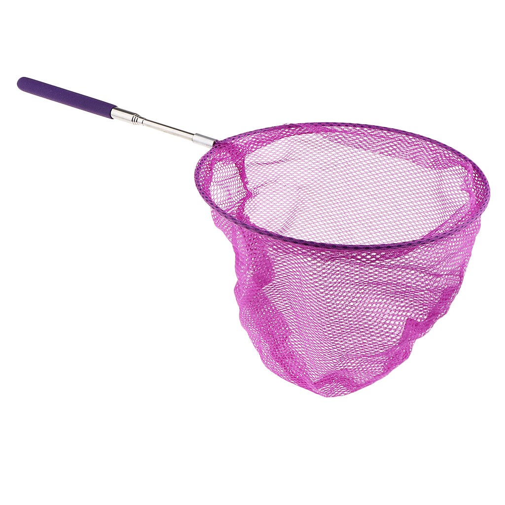 7 Colors Extendable Insect Catching Butterfly Net Fishing Nets for Kids Play Funny Outdoor Sport Play: Purple