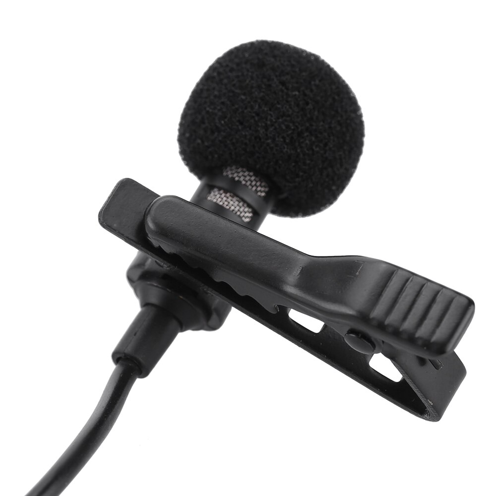 Clip On Lavalier Microphone Mic Portable Metal Mono Lapel Microphone Hands-free 3.5mm Wired Mic For Smartphones Laptop