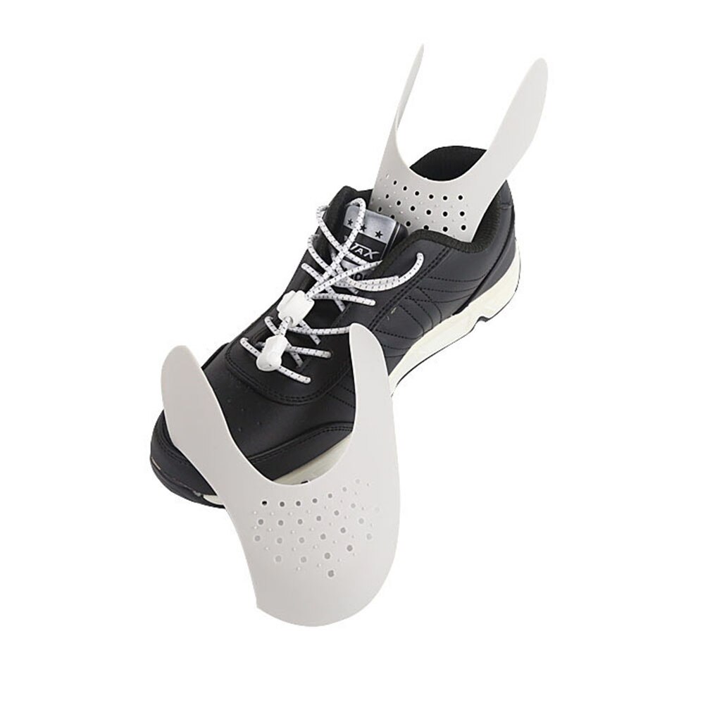 Civière de baskets pour chaussures légères et lavables, 1 paire, protection Anti-pli pour protéger les orteils: White L