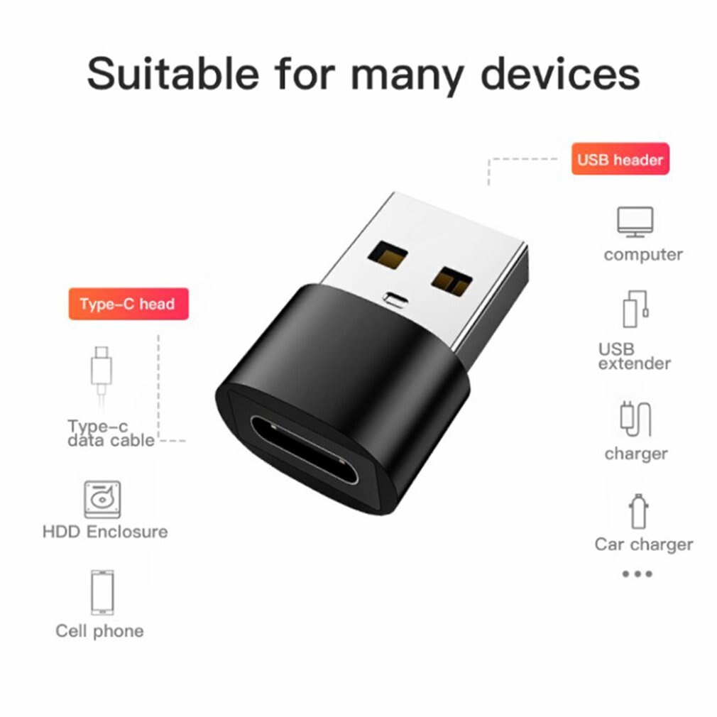 Conectores Conversor Type-C Vrouwelijke Naar Usb Opladen Adapter Ronde Shell Klein En Handig Type-C Interface Duurzaam converter