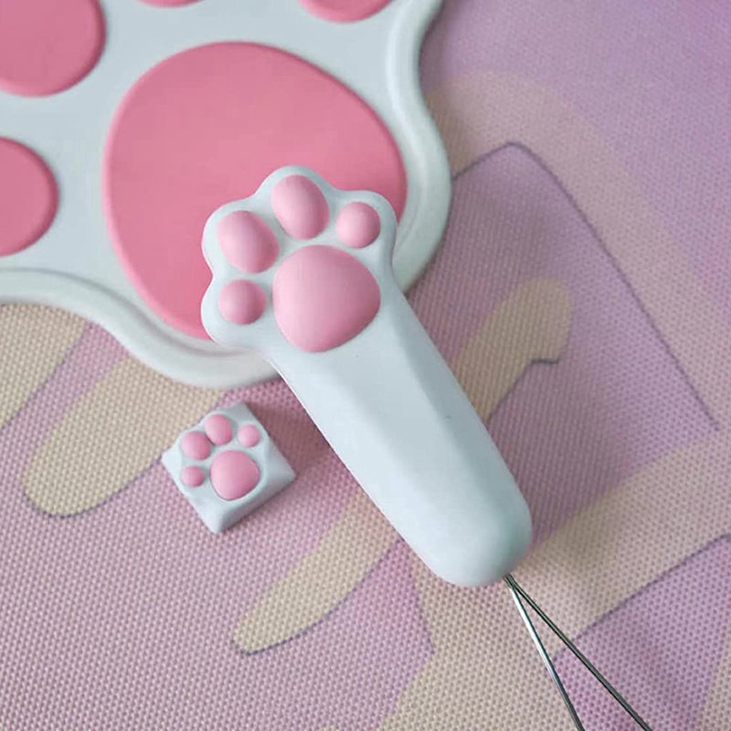 Extractor de teclas con forma de Palma de gato, herramienta para extraer teclas, Teclado mecánico de ordenador,