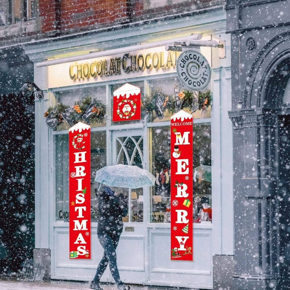 Juledørbannere nøddeknækker soldat hængende indretning til hjemmet glædelig jul ornamenter godt år navidad