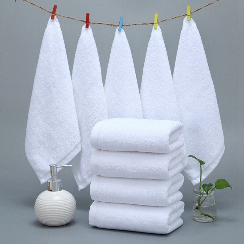 Katoenen Witte Kleine Handdoek Ultra-Fijne Hoge Absorptie Super Zachte Handdoek Handdoek Desinfectie Gezicht Handdoek Hotel Vierkante handdoek