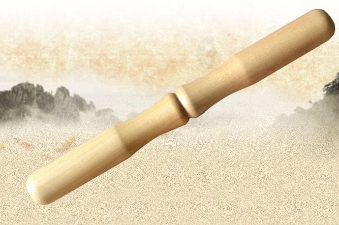 De Madera de regla de Tai Chi artes marciales Barra para entrenamiento de kung Fu barra de salud, regla de madera palo 40cm * 4cm: style 2