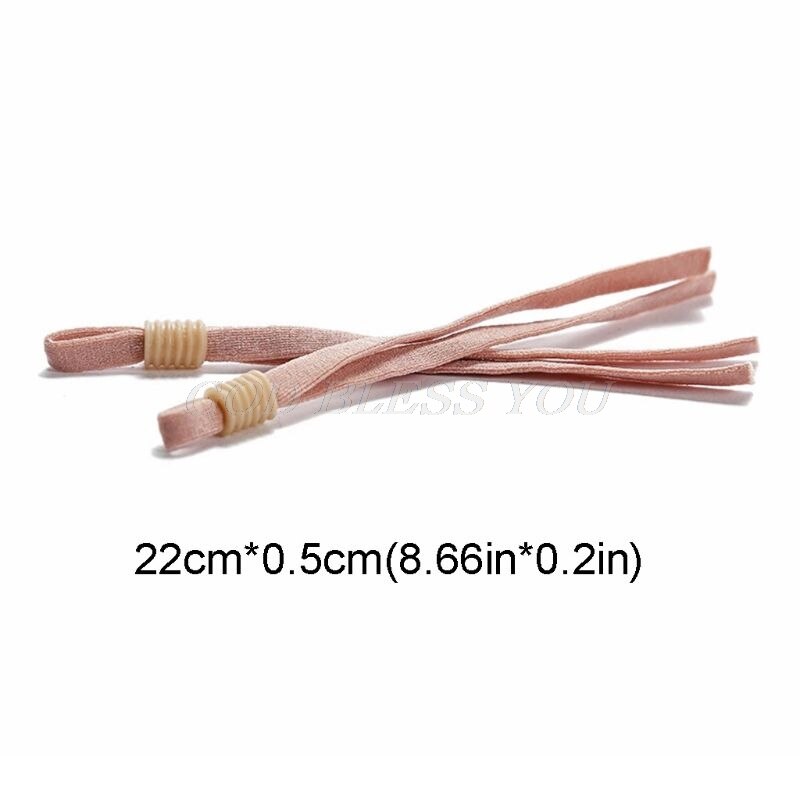 100 Pcs Adjustable Mask Rope Elastic Band Rubber Face Cover Rope Ear Band Production Raw Materials Manual DIY Supplies