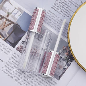Tube vide pour Gloss à lèvres 6ml avec capuchon rose pailleté, bouteille en plastique pour Gloss à lèvres, flacon d'échantillon, conteneur de cosmétiques, outil de maquillage de beauté 1 pièce: VIOLET