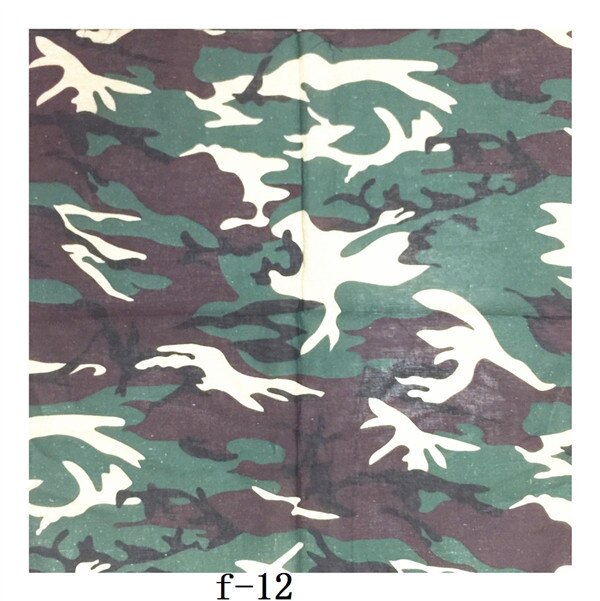 Camouflage Bandanas Cotton Headwear Women Scarves Headband Men Camping Mask Gaiters Braga Cuello Hiking Scarves: f-12