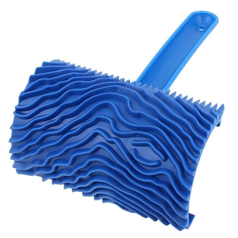 Rubber Hout Korrelen Patroon Muur Schilderen Decoratie DIY Tool Blue 15.5CM x 10CM herbruikbare Gebruiken om versieren elk oppervlak
