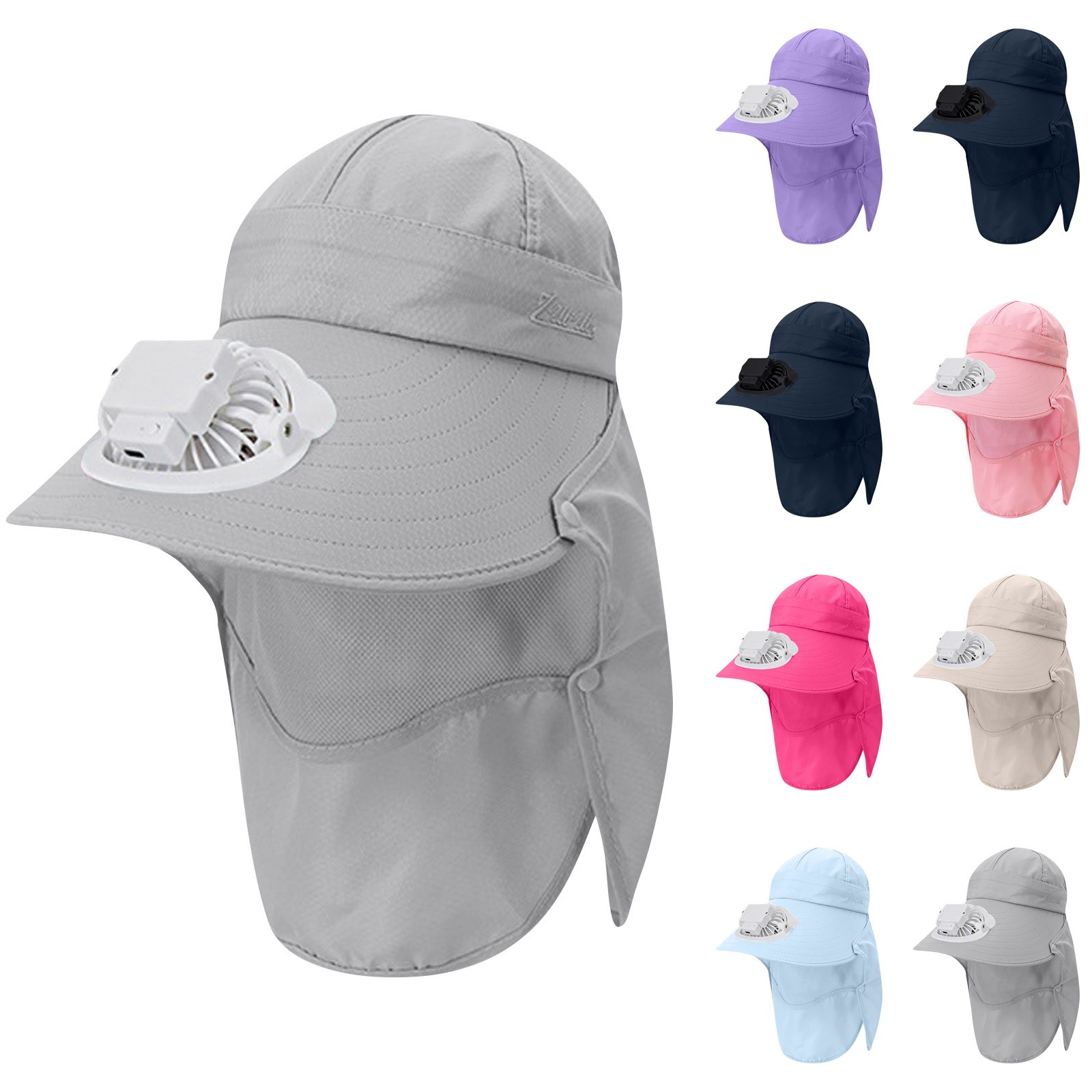 Kapelusz z wentylatorem ładowanym solarnie, robić pracy na zewnątrz, kapelusz przeciwsłoneczny, kapelusz robić zbioru owoców, kapelusz robić ogrodu herbacianego, ochrona, szklarnia, odpinany kapelusz wędkarski