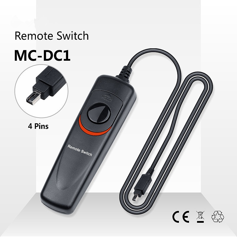 Hongdak Remote Shutter MC-DC1 Switch Released Cable Cord for Nikon Camera DSLR D70S D80 D40XD40