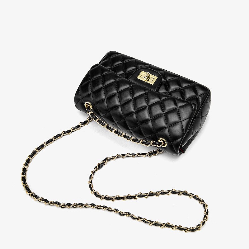 Doudou Spring and summer European and American Lingge chain bag xiaoxiangfeng women's bag Single Shoulder Messenger