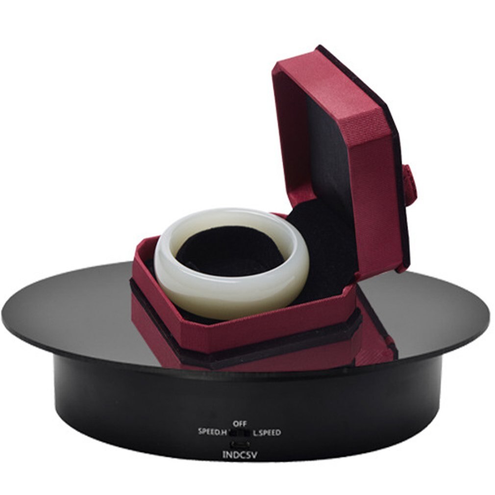 238 Motorized Rotating Display Stand Jewelry Turntable Acrylic Surface Turntable Rechargeable For Model Hobby Product