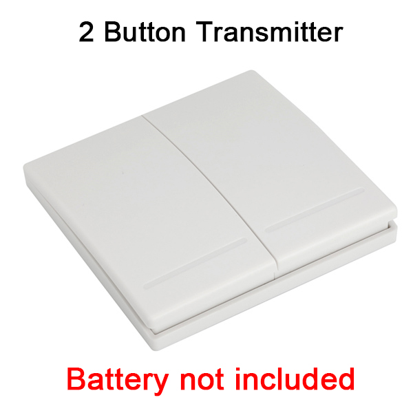 GERMA 86 Wall Panel Wireless Remote Transmitter 1 2 3 Button RF Switch For Light Lamp Bulb Home Living Room Bedroom Corridor: 2 Button Transmitter