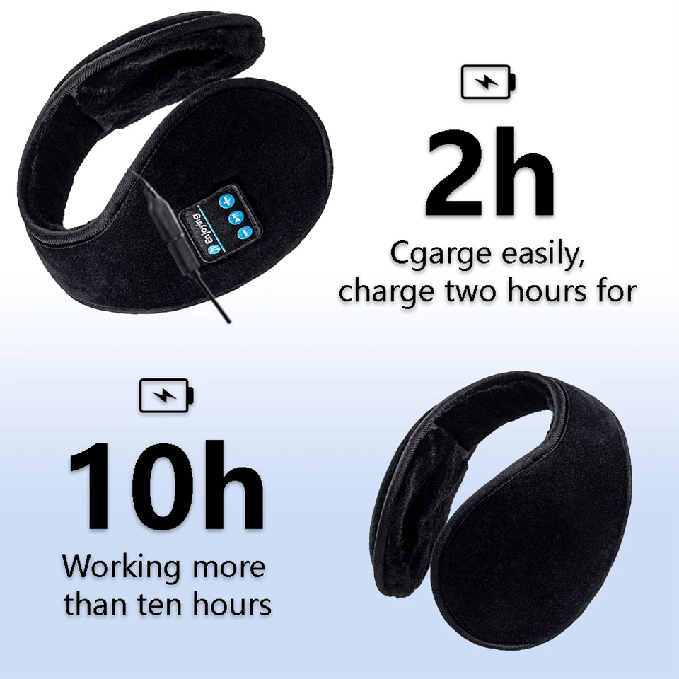 Wireless Ear muffs Bluetooth Headphones Earmuffs Winter Earplug Casual Cap Sports riding warmer Earmuff men women music Earphone
