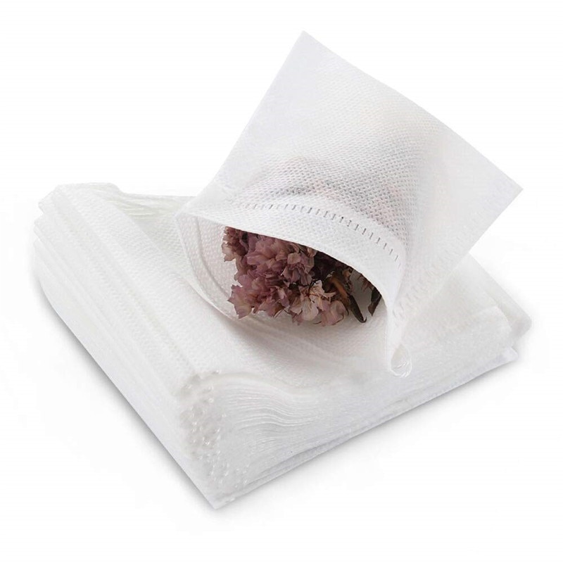 150 STUKS Lege Papier Theezakjes Filter Met String Heat Seal meloen blad theezakjes lege Theezakjes verpakking kruiden zak zakjes thee