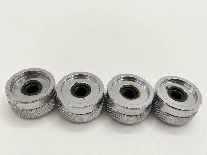 Bruns London Original electric guitar and bass Knobs Metal in chrome color Burns Control knobs