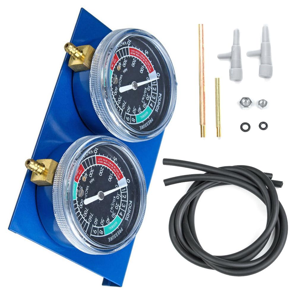 2*Motorcycle Carburetor Vacuum Gauge Balancer Synchronizer Tool W/Hose Kit Brand And Gauge Balancer Tools