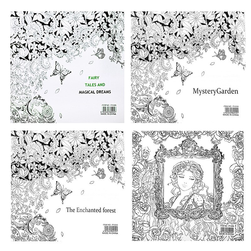 Anti-Stress Kleurboek Voor Kinderen Volwassen Stress Doden Tijd Schilderen Art Boek Magische Bos Fantasie Droom Wonderland
