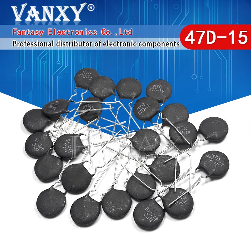 10 stücke Ntc Widerstand NTC 47D-15 Thermische Widerstand