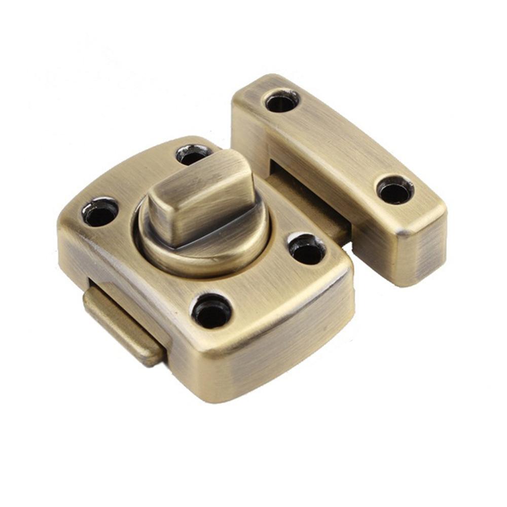 1 Pcs Zinc Alloy Thick Anti-theft Security Door Rotate Latch Exquisite Fasion Slide Lock For Gate Cabinet Window Easy To Install: Cyan 42mmx30mm