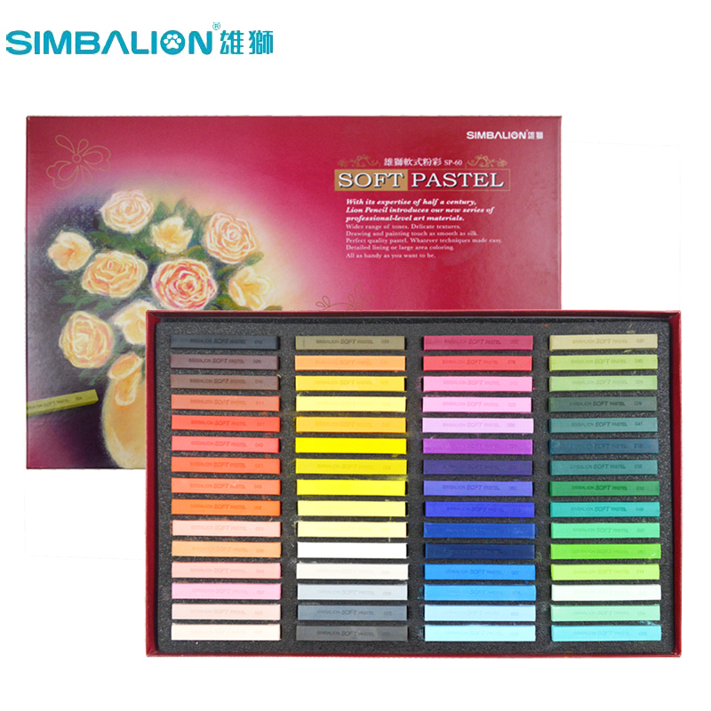 Simbalion suave aceite Pastel SP 60 colores suave Barra de Pastel crayón colorante pizarra para grafiti póster escuela papelería