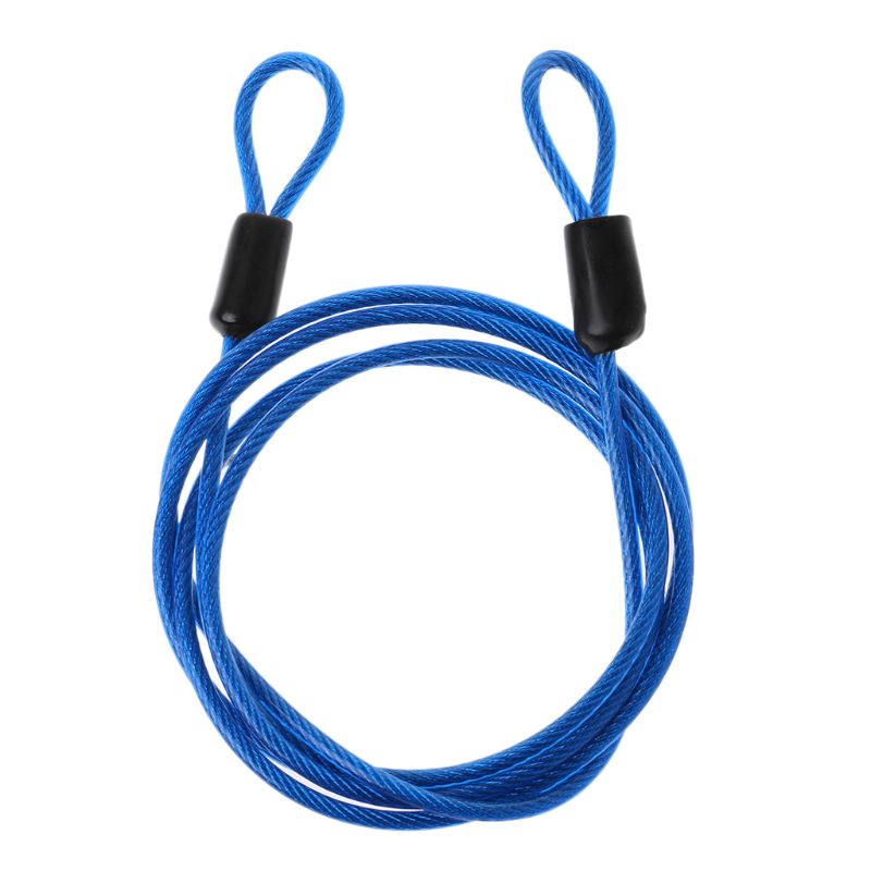Fietsslot Staaldraad Kabel 1 M Veiligheid Lus Cycling Bike Protector Anti Diefstal: Blauw