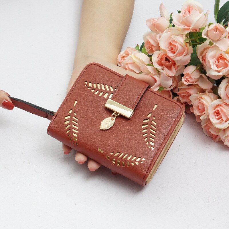 Wallet Female Women's Wallet Snap Coin Purse Phone Bag Bow Multi-card Bit Card Holder Purse Women Luxury Billetera Mujer: red2