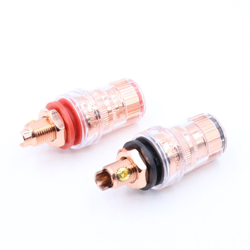 4x Speaker Binding Posts - CMC-858-S-CU-R - Pure Copper 99.998% - 110-250V