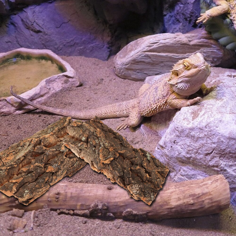2 Stuks Reptiel Terrarium Landschap Ornament Huisdier Draak Baard Lizard Hiding Hut