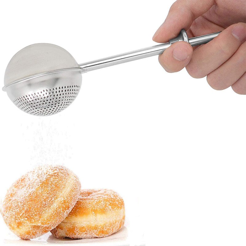 Distributeur de sucre en poudre en acier inoxydable 304, avec poignée à ressort, pour la farine de sucre et les épices: Default Title