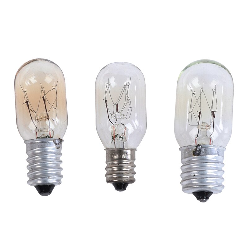 15W High Temperature Oven Bulb 300 Celsius Degree Microwave Light E12/E14/E17 Toaster/Steam Bulb Light 230V 360LM