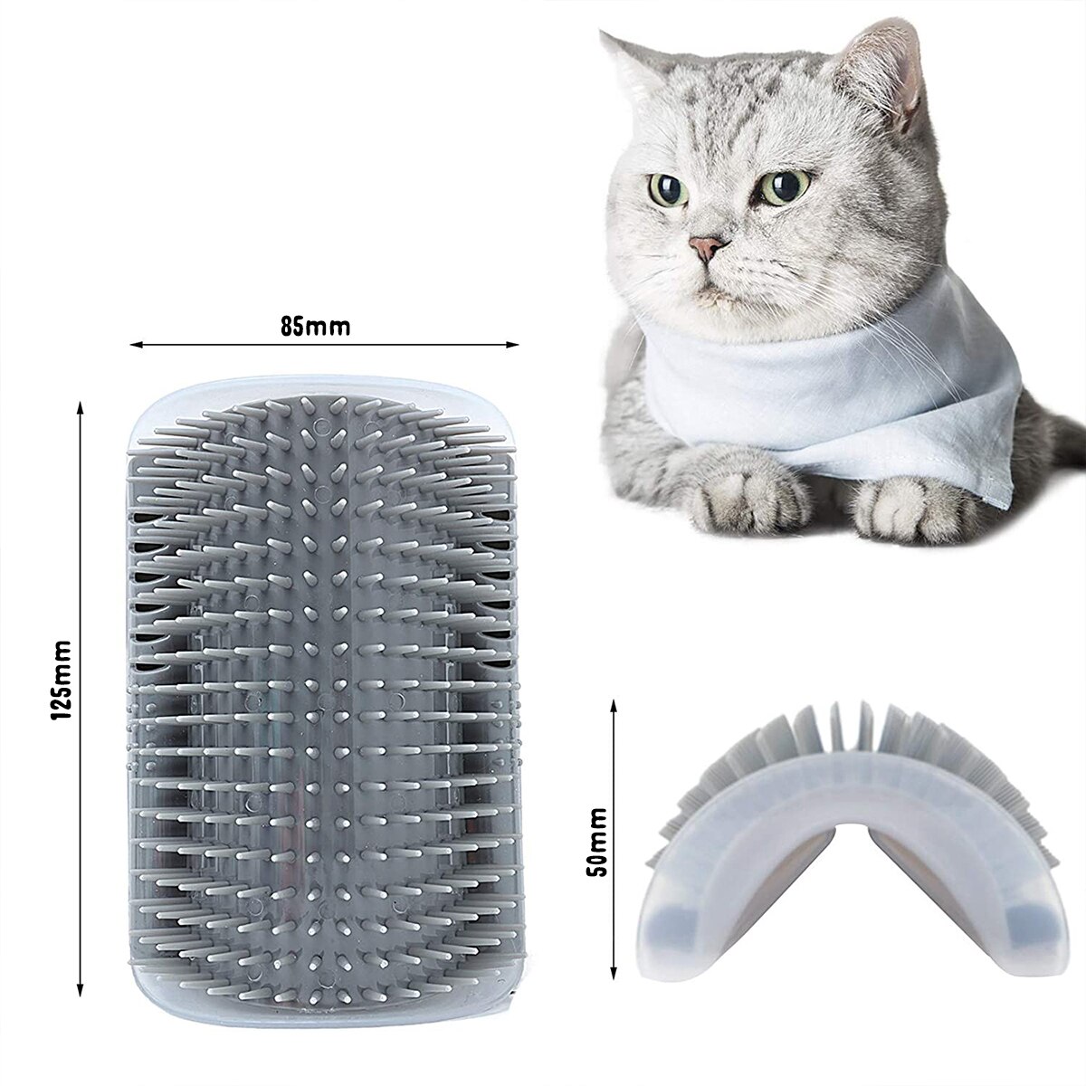 Cats Brush Corner Cat Massage Self Groomer Comb Brush Cat Rubs the Face with a Tickling Comb Cat Self Groomer Brush Accessories