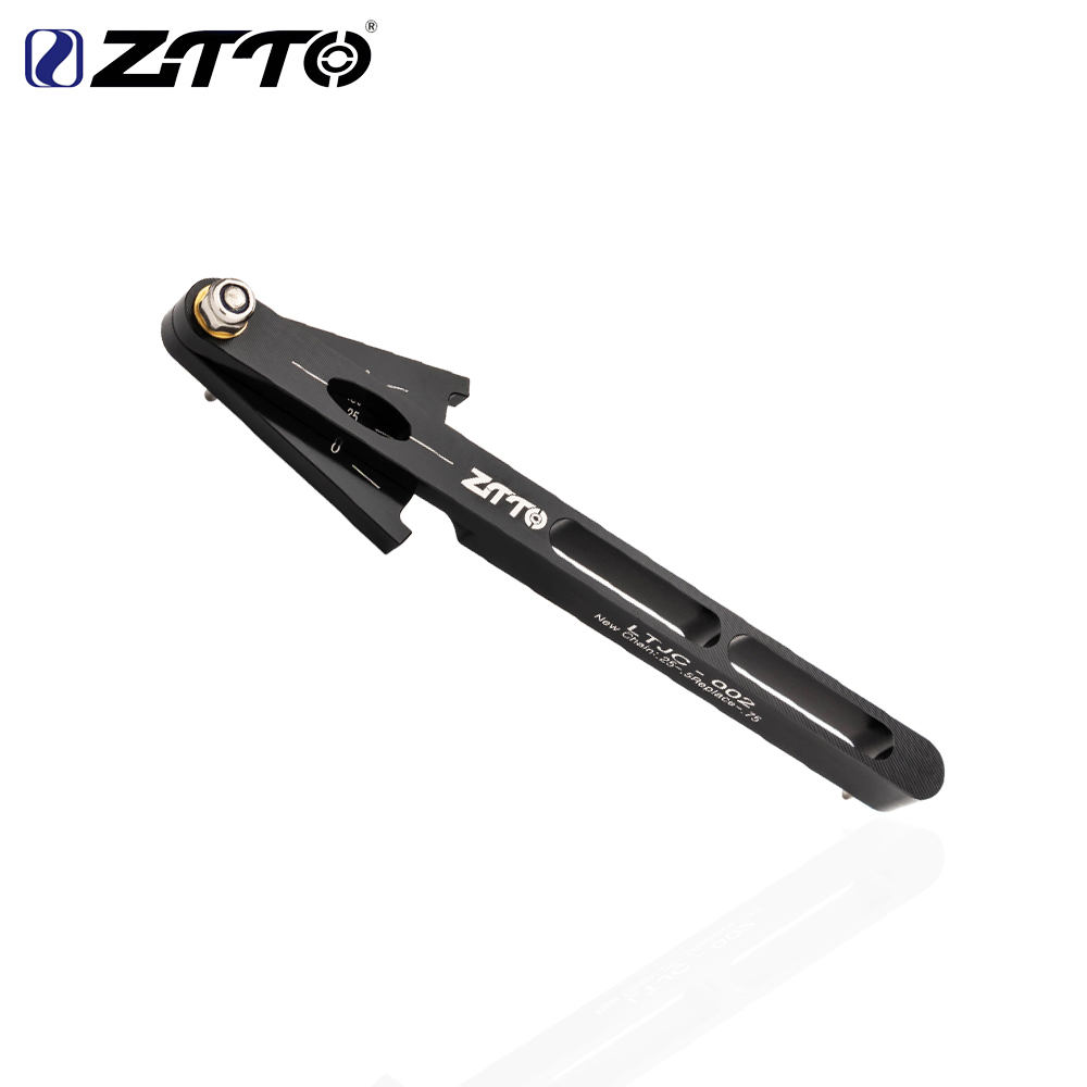 ZTTO-Herramienta Universal para indicador de desgaste de cadena de bicicleta, herramienta de eslabón de cadena, herramienta de reparación de ciclismo de aleación de aluminio: Gris